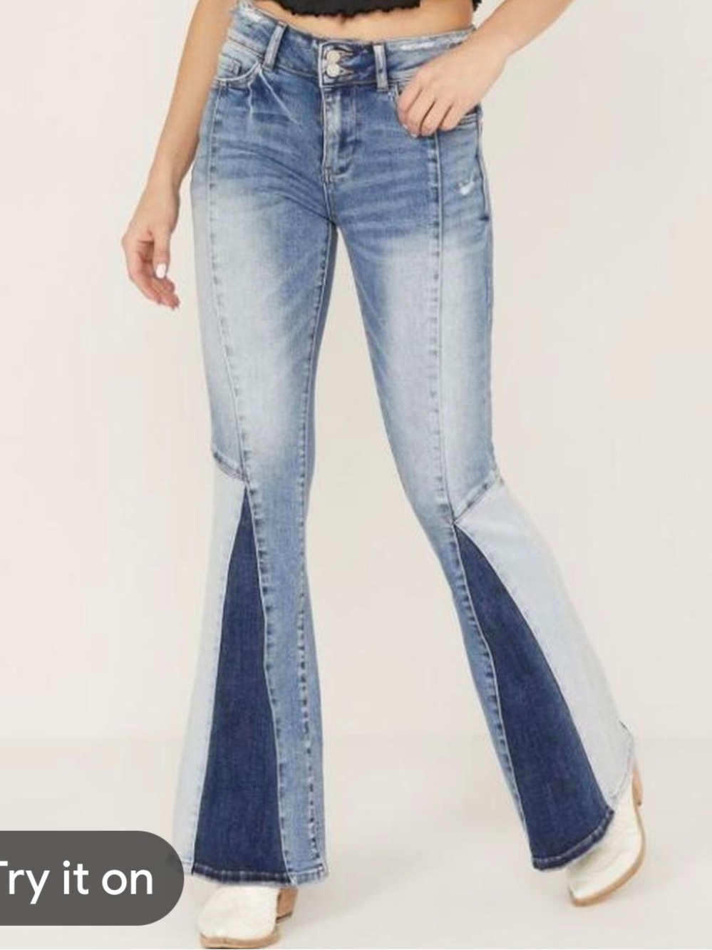 NWT Vervet LA Blue Bella High-Rise Flare Jeans Sz 27 - Picture 2 of 9